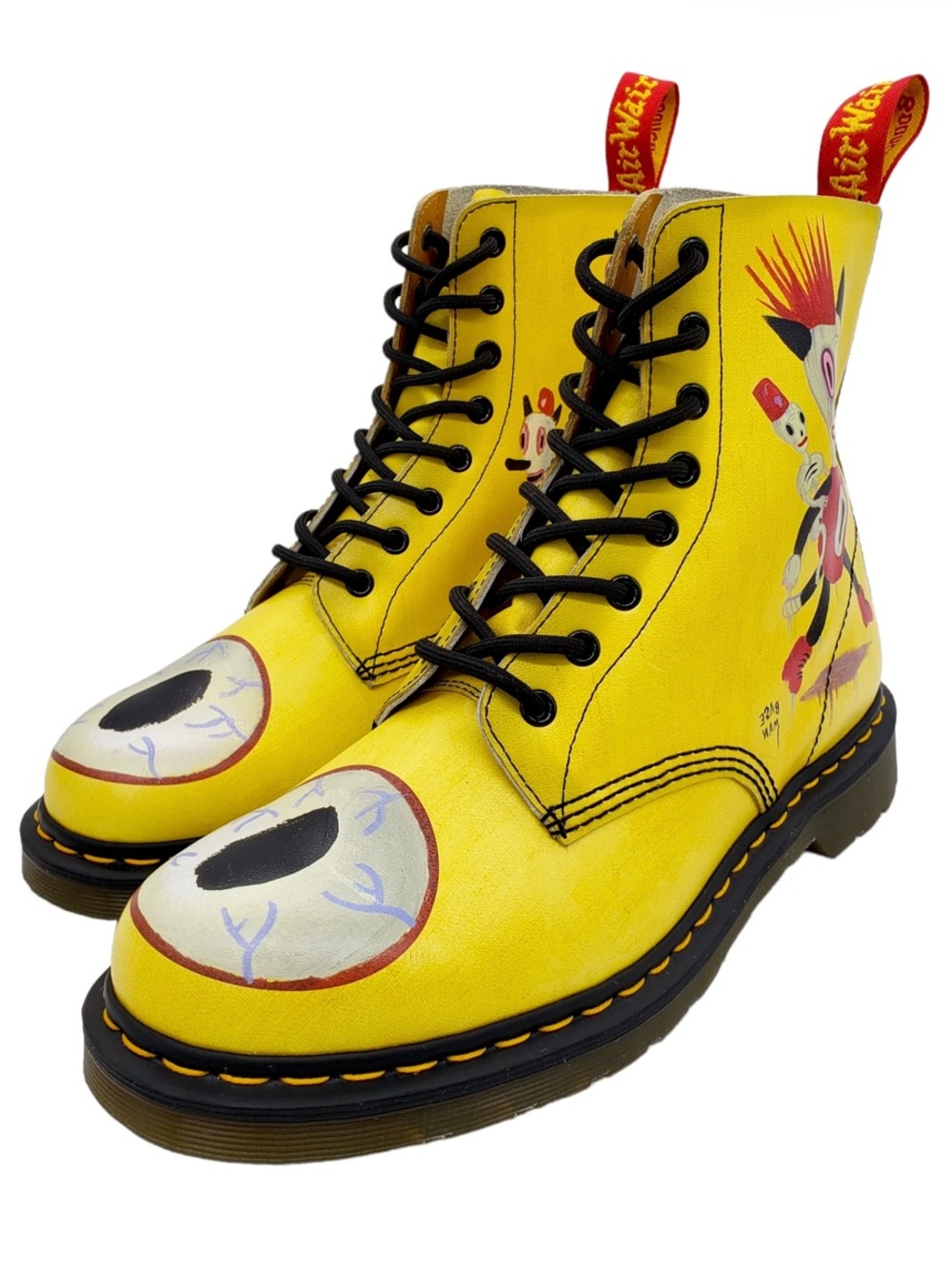 Dr. Martens x Gary Baseman Toby Yellow Mens size 11 NEW!!! EXTREMELY RARE!!! - Picture 4 of 12